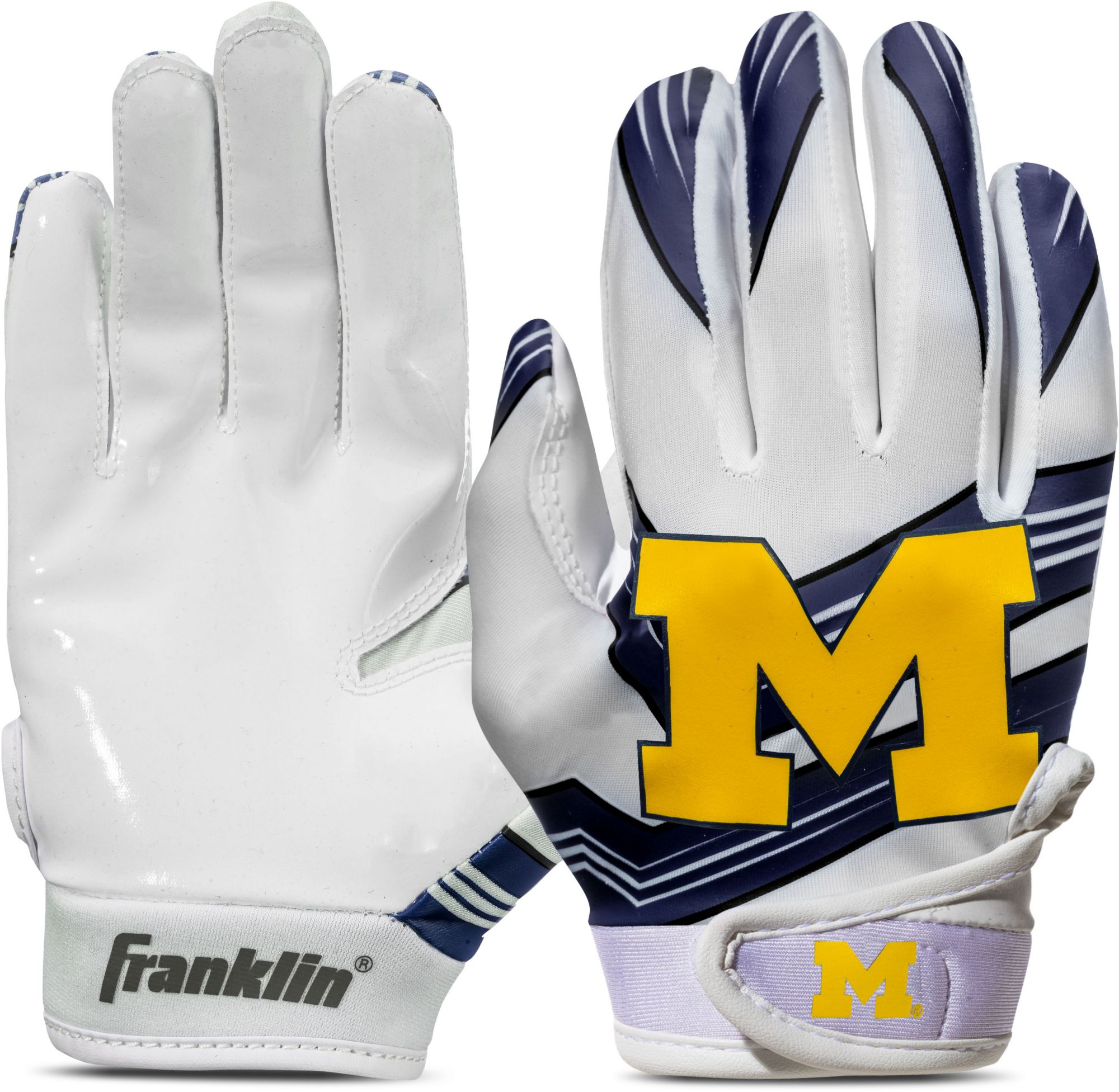 Franklin Youth Michigan Wolverines Receiver Gloves