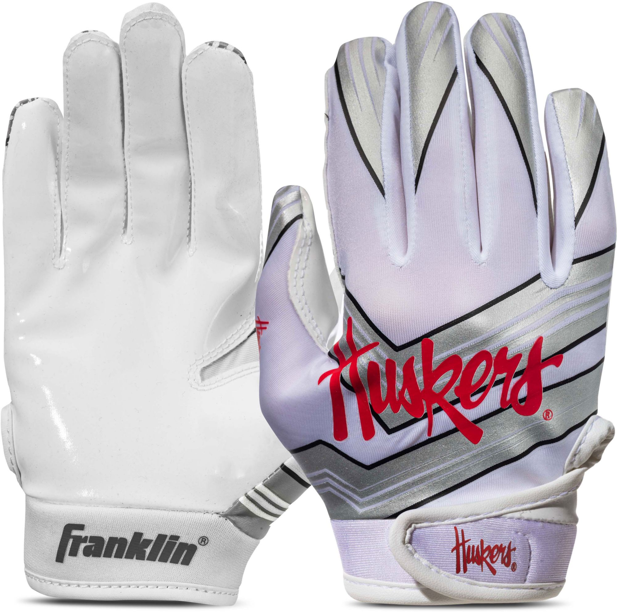 Franklin Youth Nebraska Cornhuskers Receiver Gloves