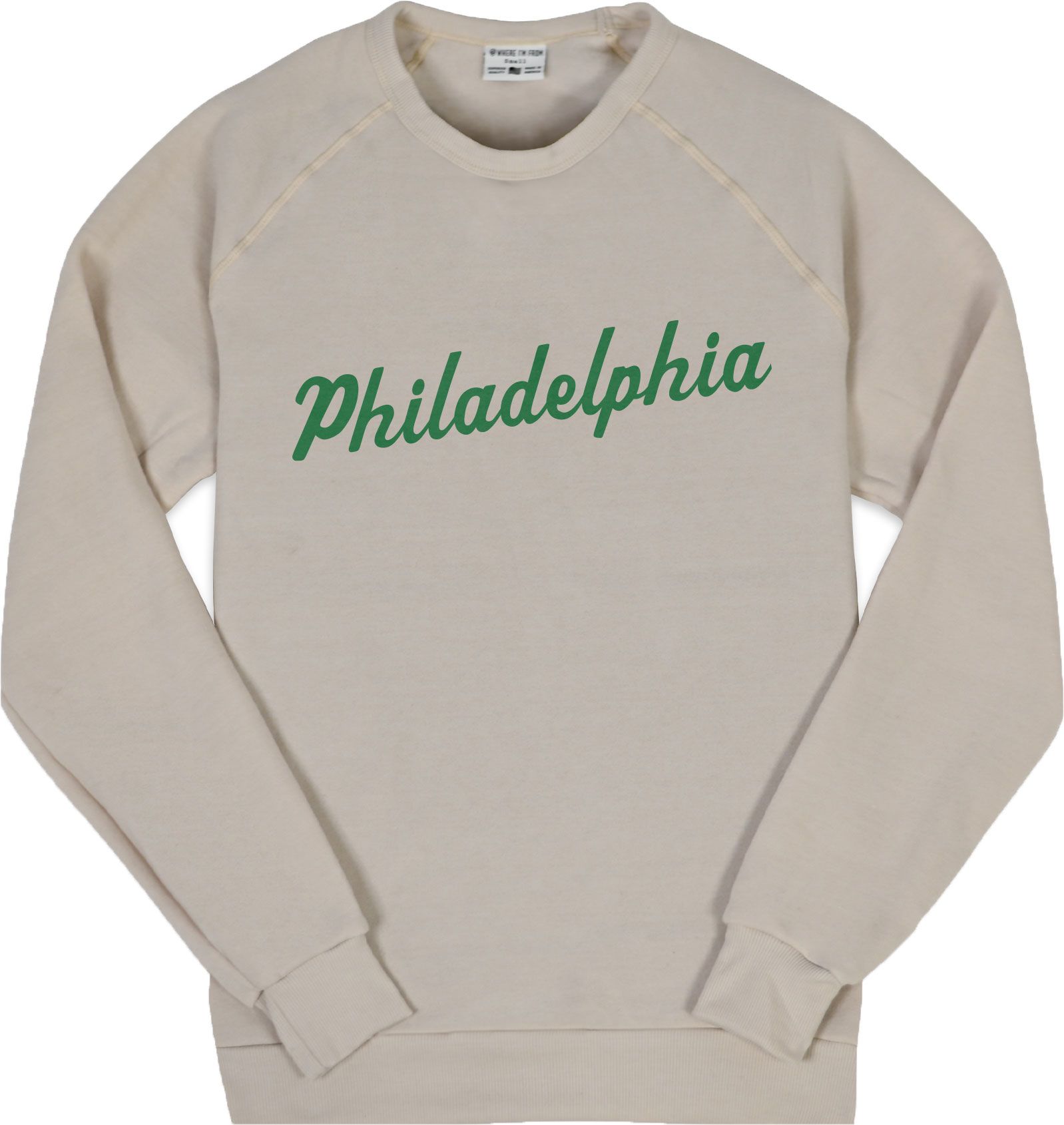Where I'm From Adult Philadelphia City Script Crewneck Sweatshirt