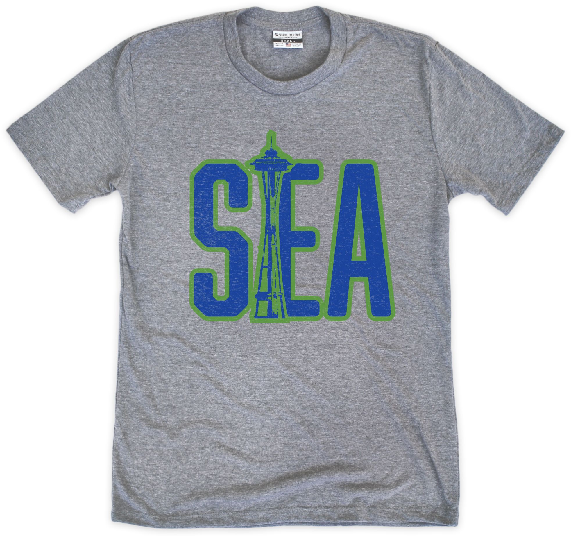 Where I'm From Seattle Grey Needle T-Shirt