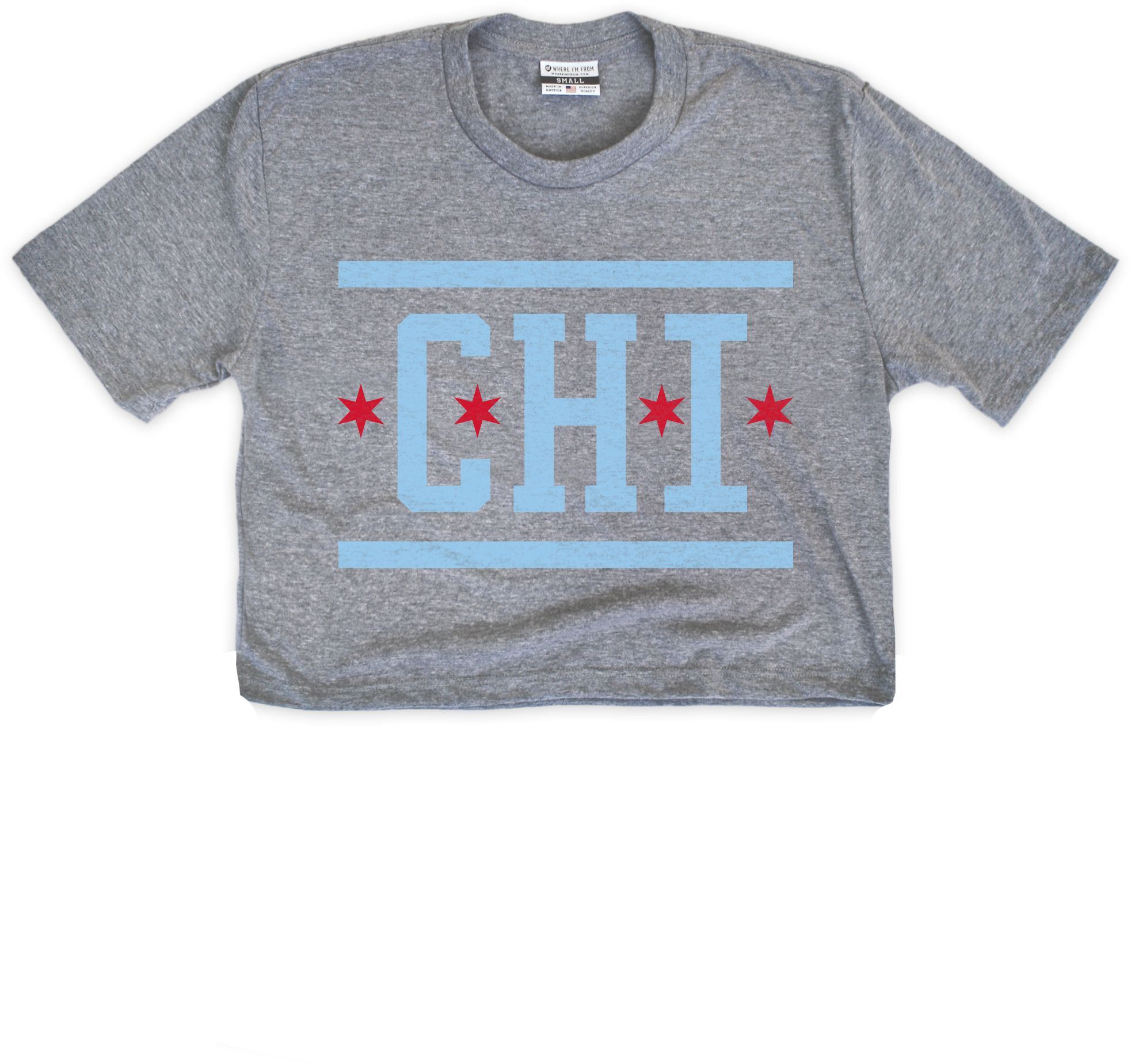Where I'm From Women's Chicago City Grey T-Shirt