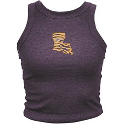 Where I'm From Adult Louisiana Purple State Tiger Tank Top