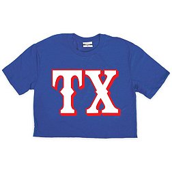 Where I'm From Women's Texas State Blue Cropped T-Shirt