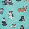 Teal Summer Dogs