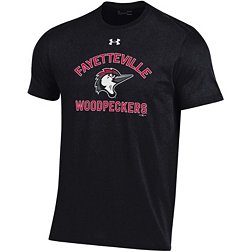 Under Armour Men's Fayetteville Woodpeckers Perfect Cotton Black T-Shirt