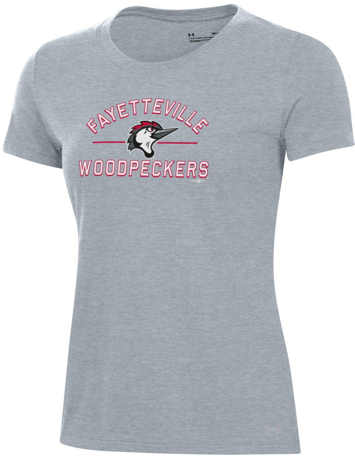 Under Armour Women's Fayetteville Woodpeckers Grey Perfect Cotton T-Shirt