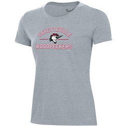 Under Armour Women's Fayetteville Woodpeckers Grey Perfect Cotton T-Shirt