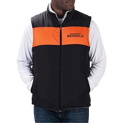 G-III Men's Cincinnati Bengals Black High Side Reversible Vest