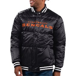 G-III Men's Cincinnati Bengals Black Puffer Snap Jacket