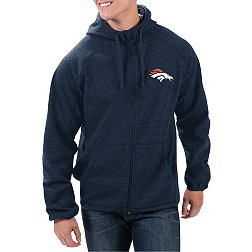 G-III Men's Denver Broncos Playmaker Navy Full-Zip Jacket