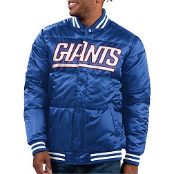 G-III Men's New York Giants Navy Puffer Snap Jacket