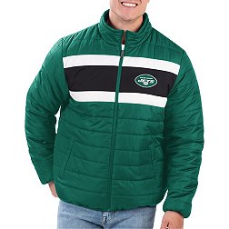 G-III Men's New York Jets Green Baseline Reversible Full-Zip Jacket
