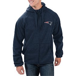 G-III Men's New England Patriots Playmaker Navy Full-Zip Jacket