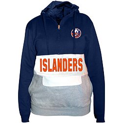 Profile Varsity Big & Tall New York Islanders Team Blue Quarter-Zip Pullover Hoodie