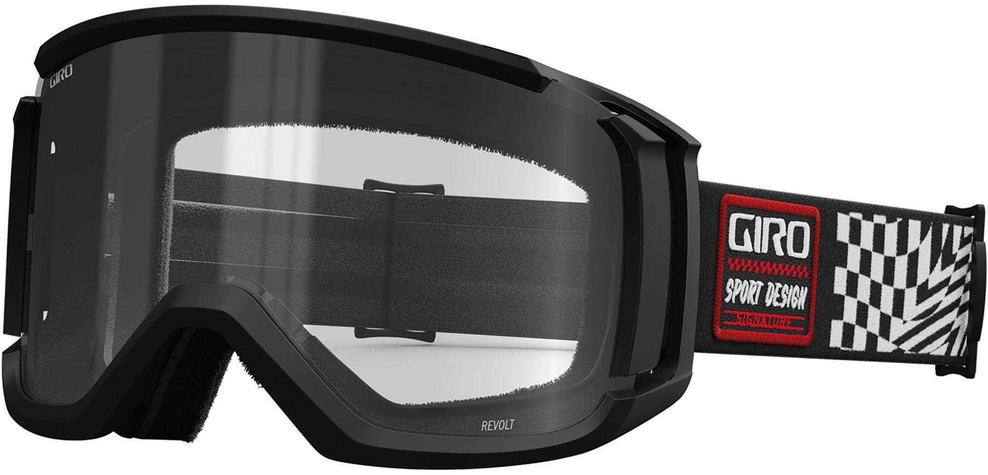 Black White Strap / Vivid Onyx Lens