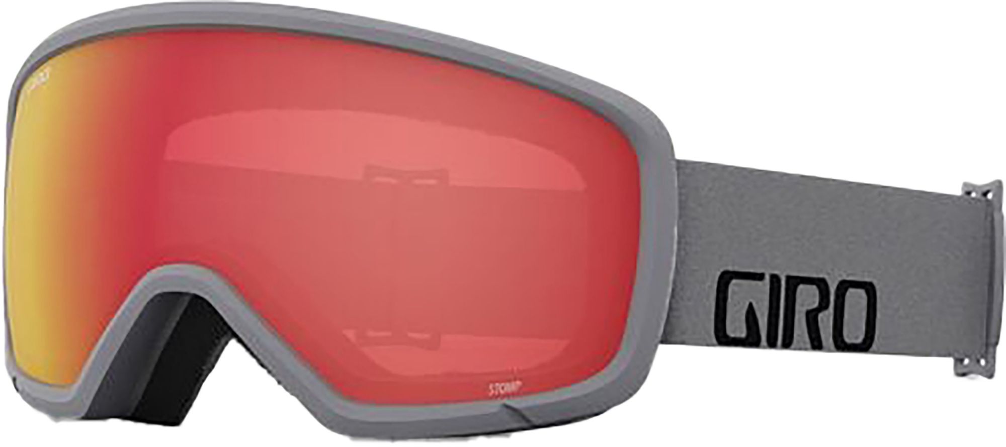 Grey Wordmark/Amber Scarl Strap / Amber Scarlet Lens