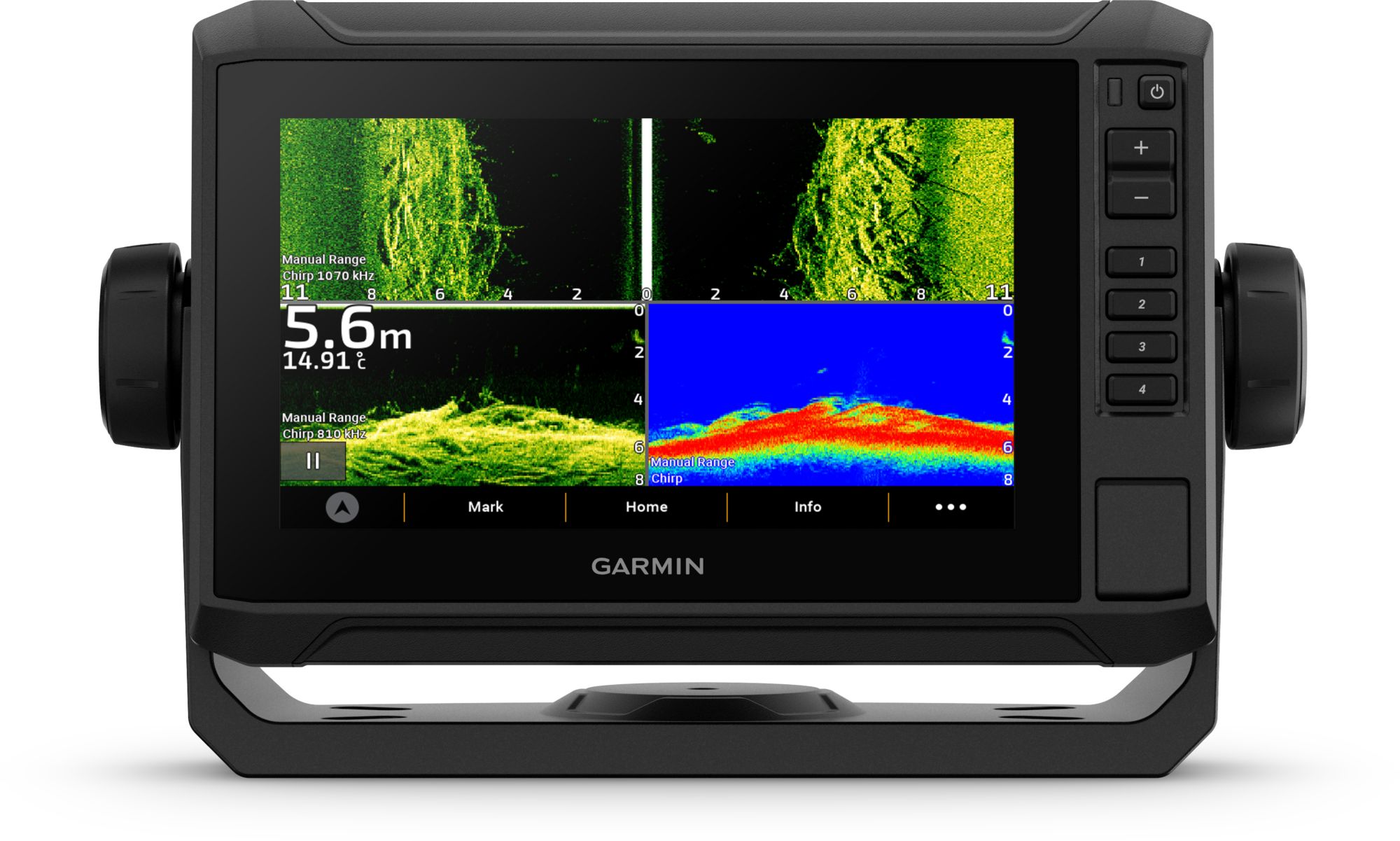 Garmin ECHOMAP UHD2 73SV with GT54UHD-TM Transducer