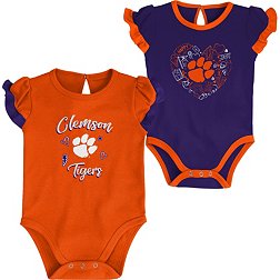 Gen2 Infant Clemson Tigers 2 Much Love 2-Piece Creeper Set
