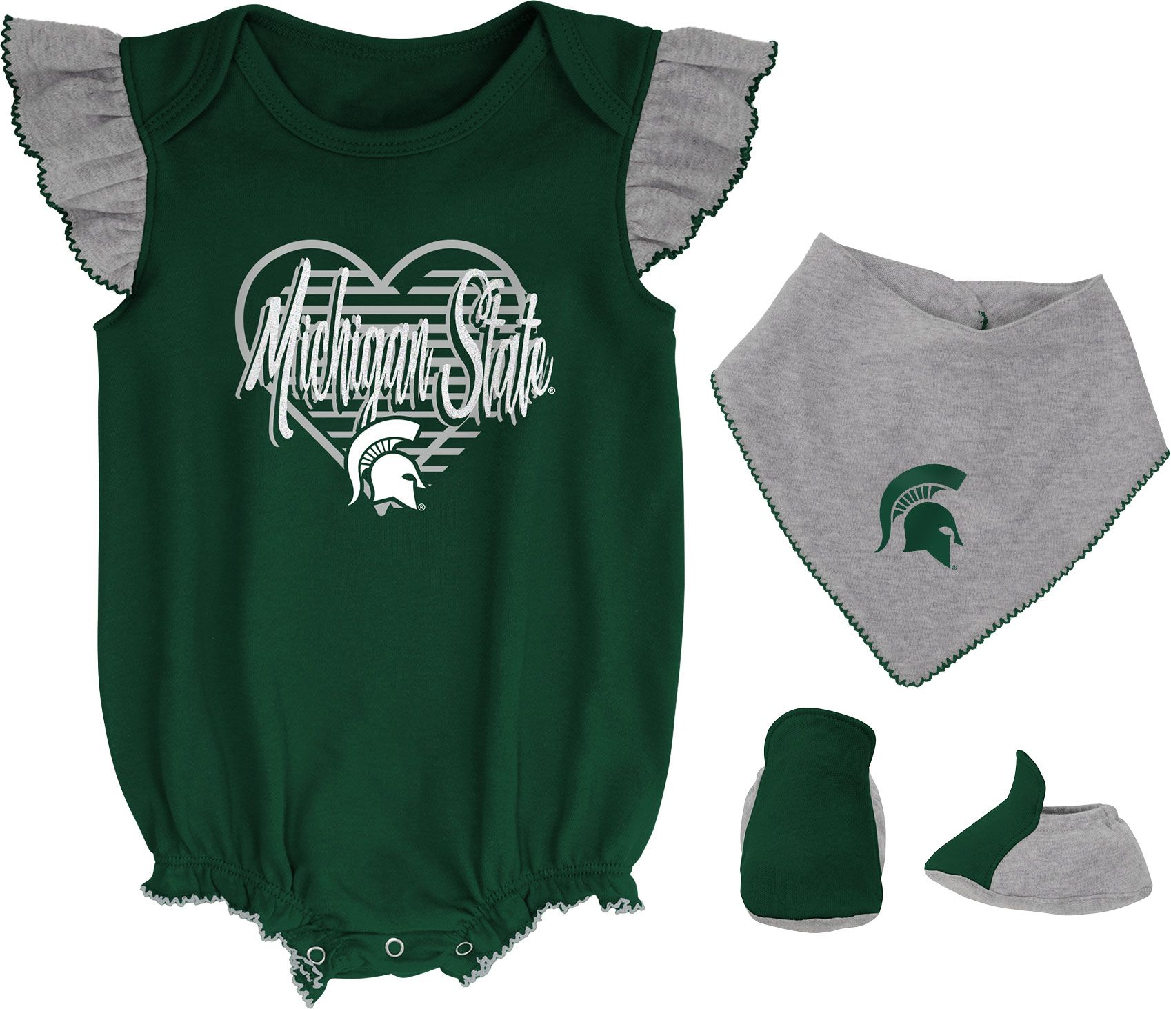 Gen2 Newborn Michigan State Spartans All the Love 3-Piece Set