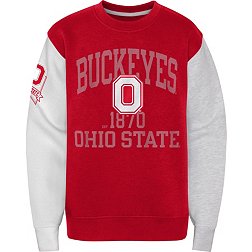 Gen2 Youth Ohio State Buckeyes Scarlet Crew Pullover Sweatshirt
