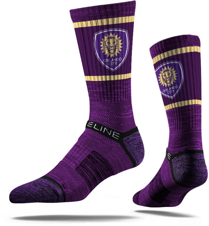 Strideline Orlando City Fashion Logo Crew Socks