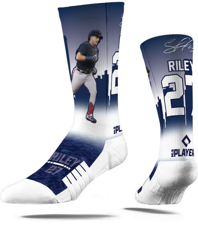 Strideline Men's Atlanta Braves Austin Riley Hometown Hero Sock