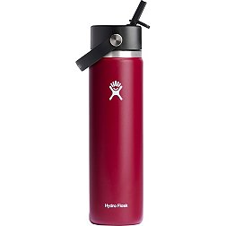 Hydro Flask' 24 oz. Wide Mouth w/Flex Straw Lid - White – Trav's Outfitter