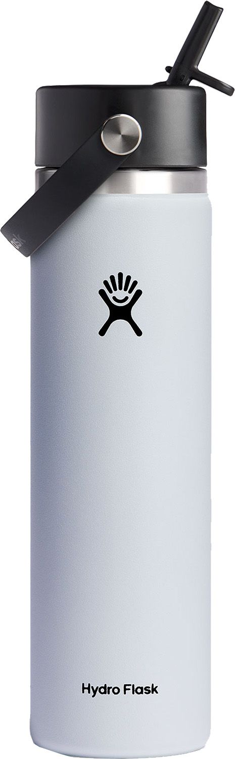 Photos - Other Accessories Hydro Flask 24 oz. Wide Mouth Bottle with Flex Straw Cap, White 23HFLU24ZW 