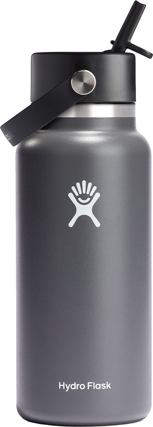 Photos - Thermos Hydro Flask 32 oz. Wide Mouth Bottle with Flex Straw Cap, Stone 23HFLU32ZW 