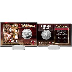 Highland Mint Chicago Bulls Michael Jordan 6x Champions Silver Coin Card
