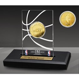 Highland Mint Utah Jazz Gold Coin Desktop Display