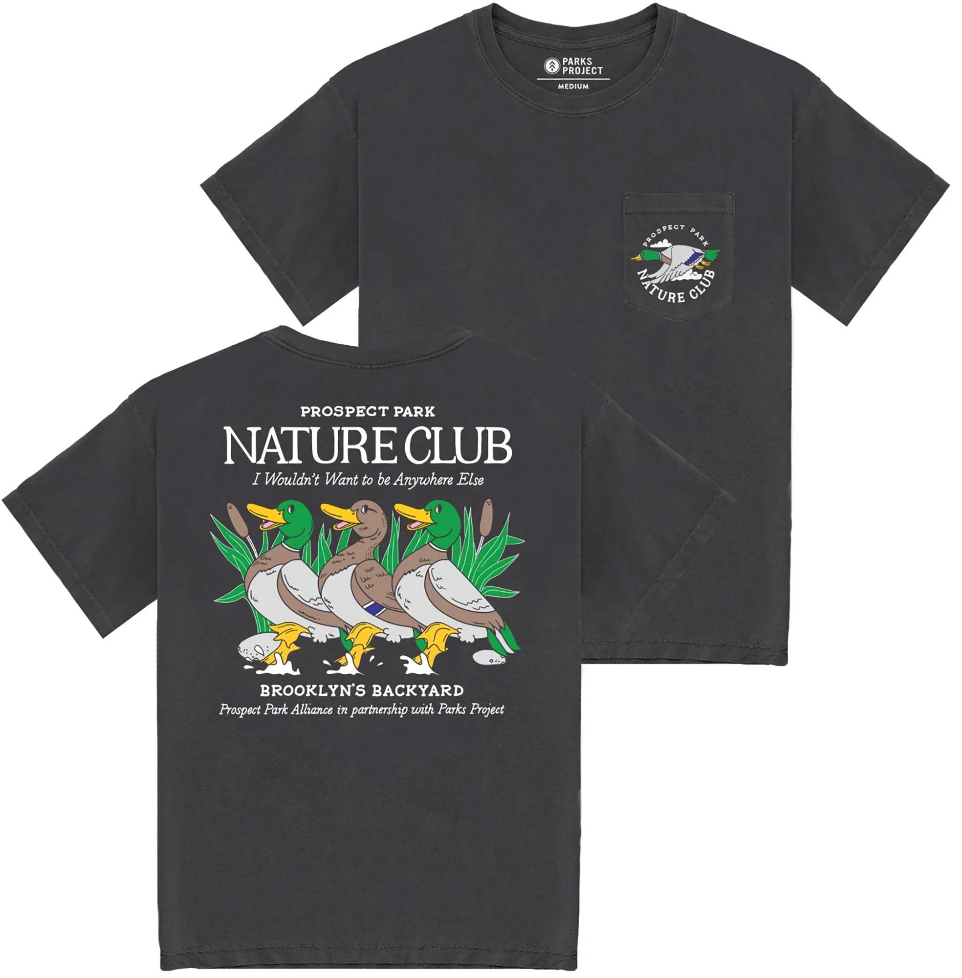 Parks Project Unisex Prospect Park Nature Club Pocket T-Shirt, Men