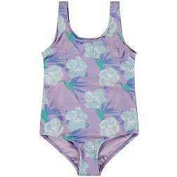 Hurley Girls' One-Piece Swimsuit with Twist Back