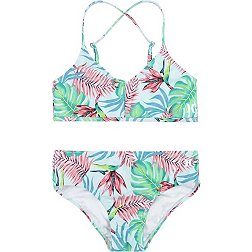 Hurley Girls' Triangle Bikini Swim Set