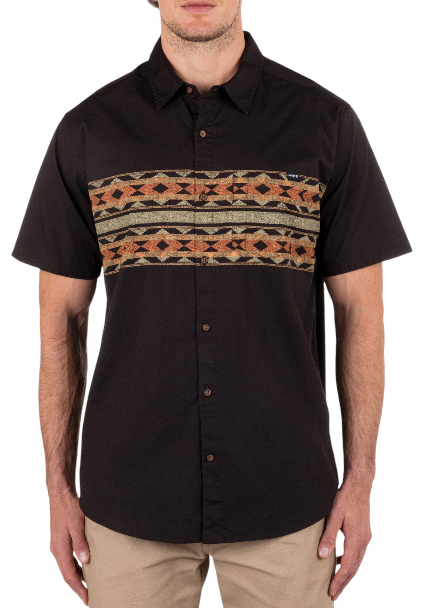 Hurley Men's One and Only Lido Stretch Short Sleeve Shirt