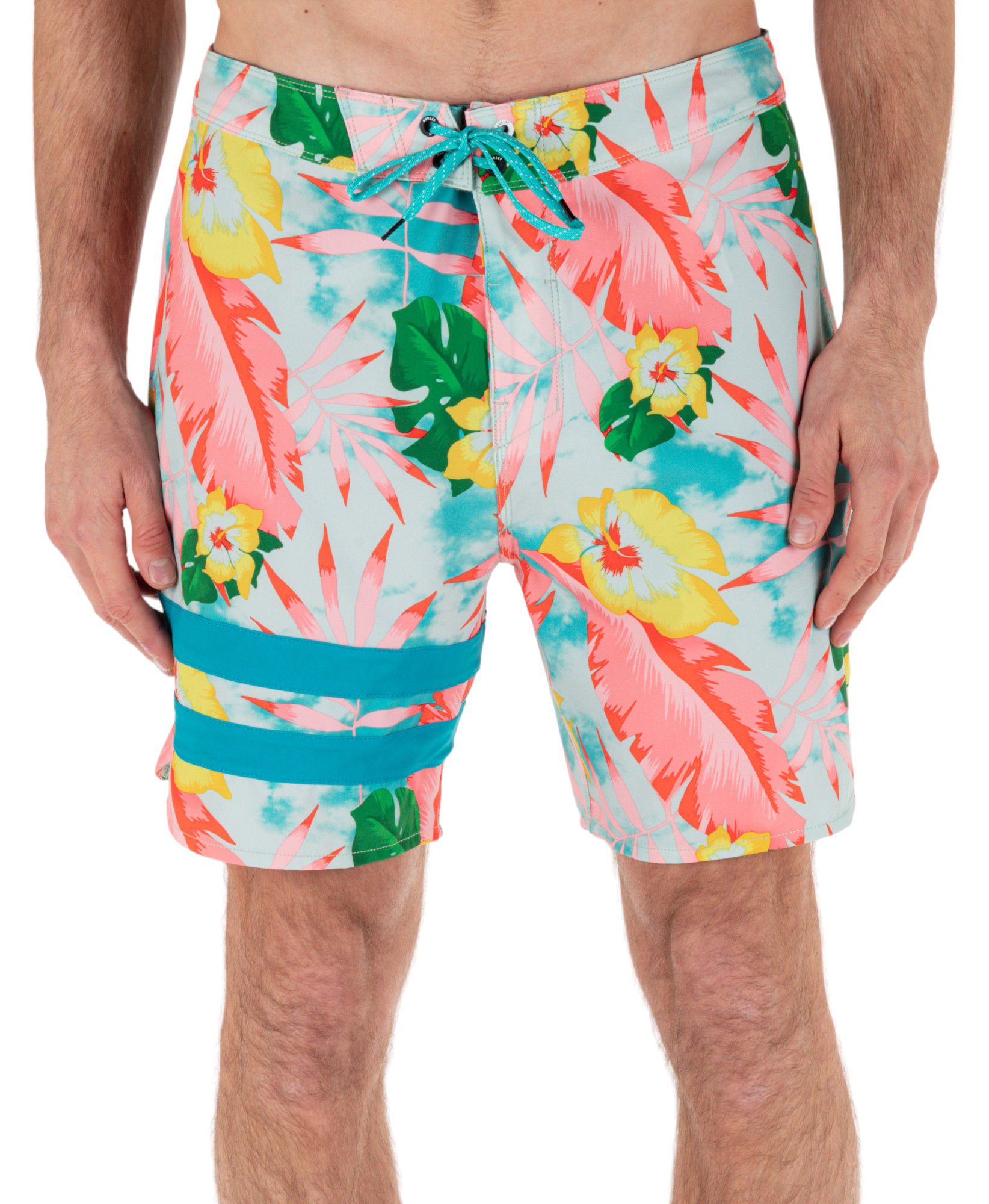 Hurley Men's Phantom-Eco Block Party 18” Boardshorts