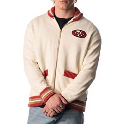The Wild Collective Adult San Francisco 49ers Full-Zip Knit Sweater