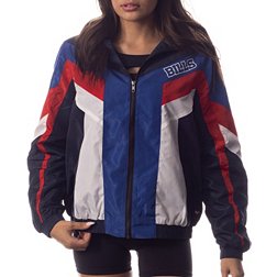 The Wild Collective Women's Buffalo Bills Colorblock Blue Track Jacket