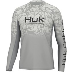 HUK Men's Icon X Inside Reef Fade Long Sleeve Shirt
