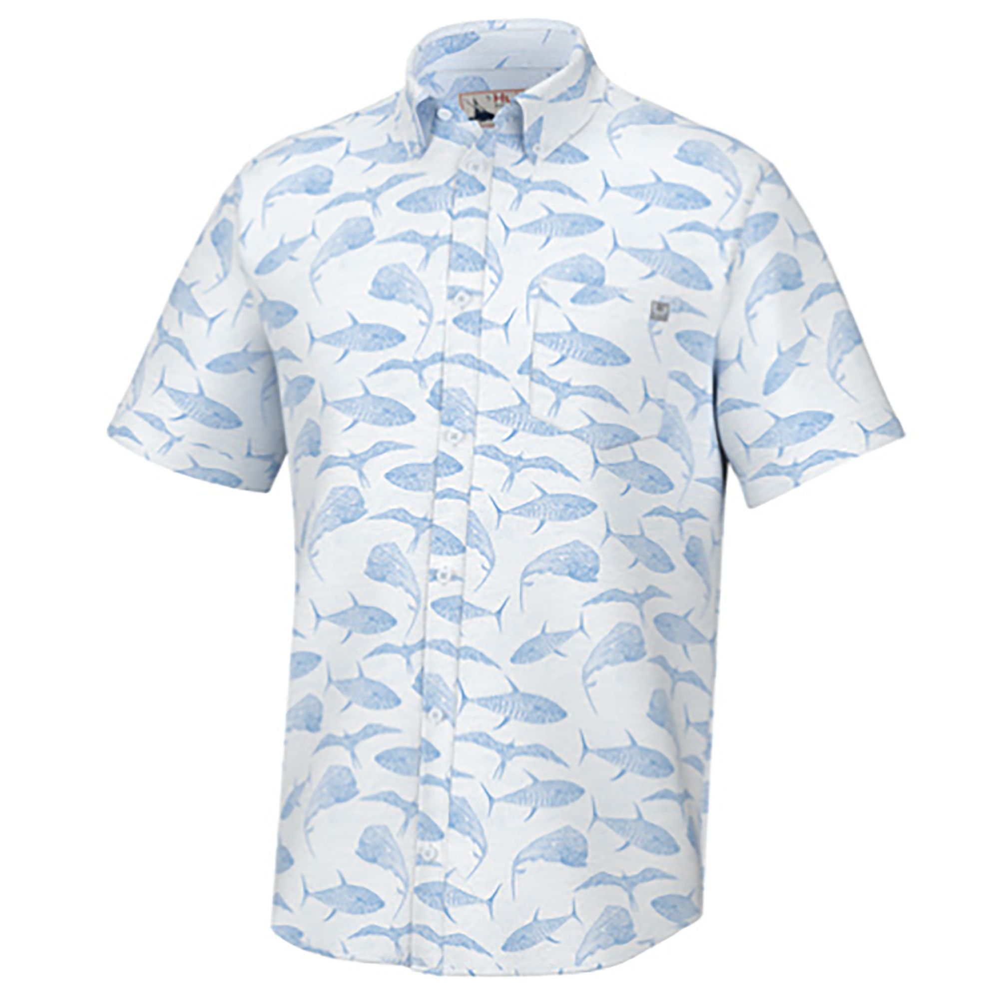 HUK Men's Off Shore Etch Kona Button Down Shirt