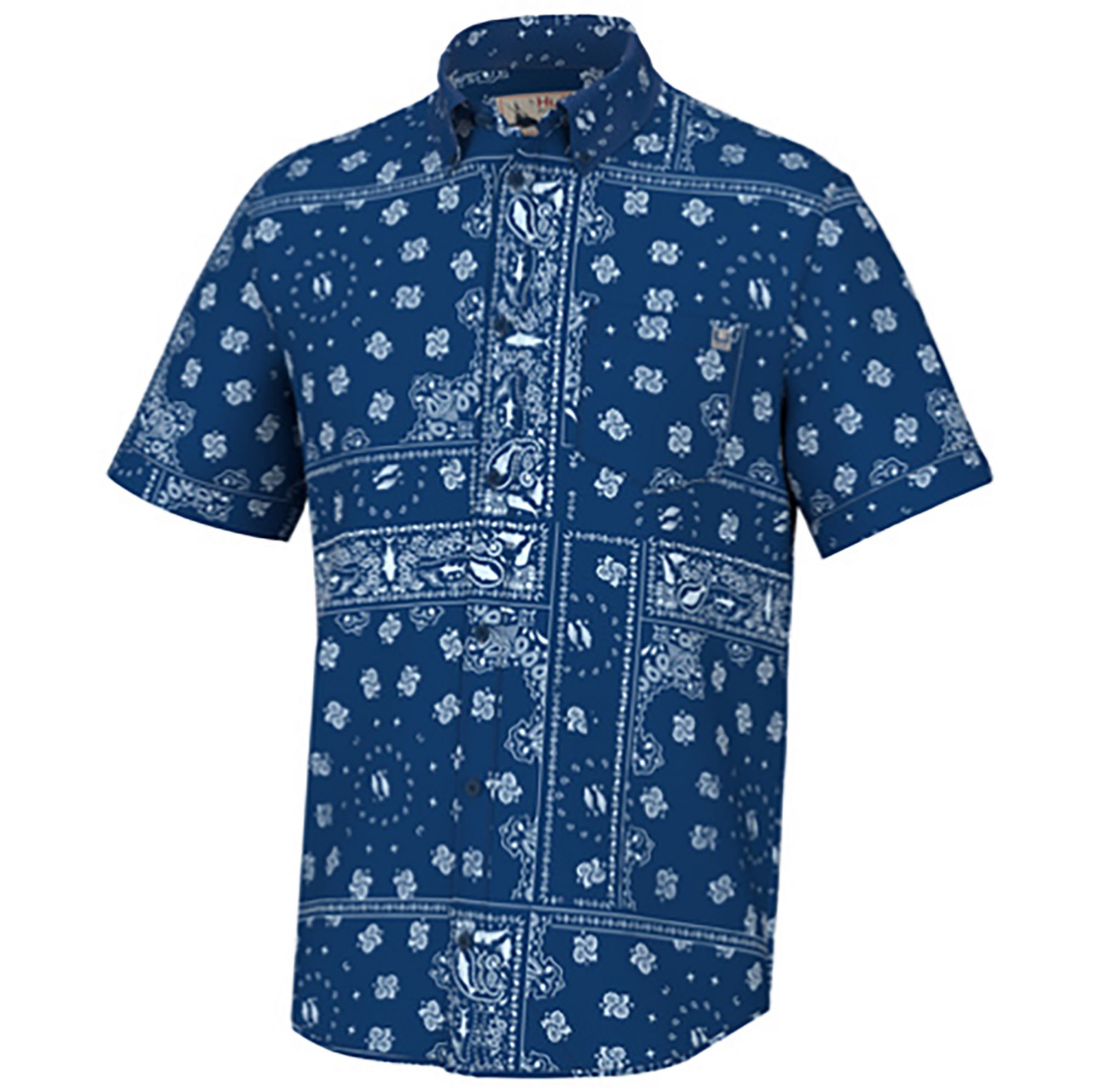 HUK Men's Kona dana Button Down Shirt