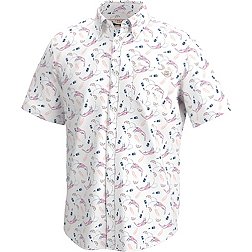 HUK Men's Kona Shrimp Boil Button Down Shirt