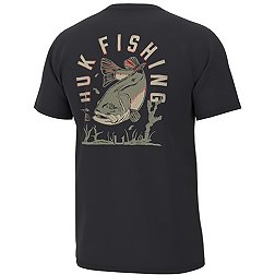 HUK Men's Night Bass Black T-Shirt