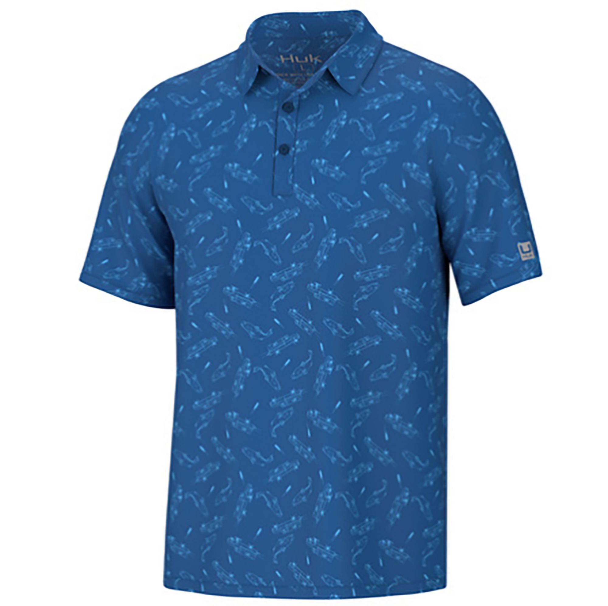 HUK Men's Pursuit Fish Wagon Polo