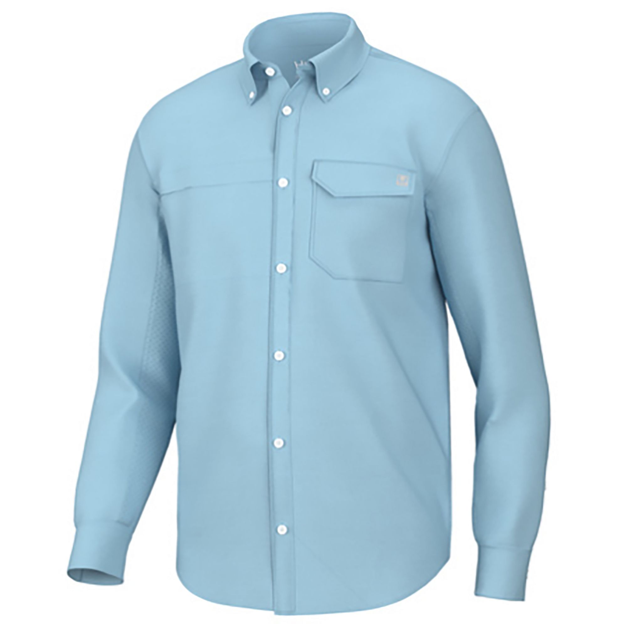 HUK Men's Long Sleeve Tide Point Button-Down Shirt
