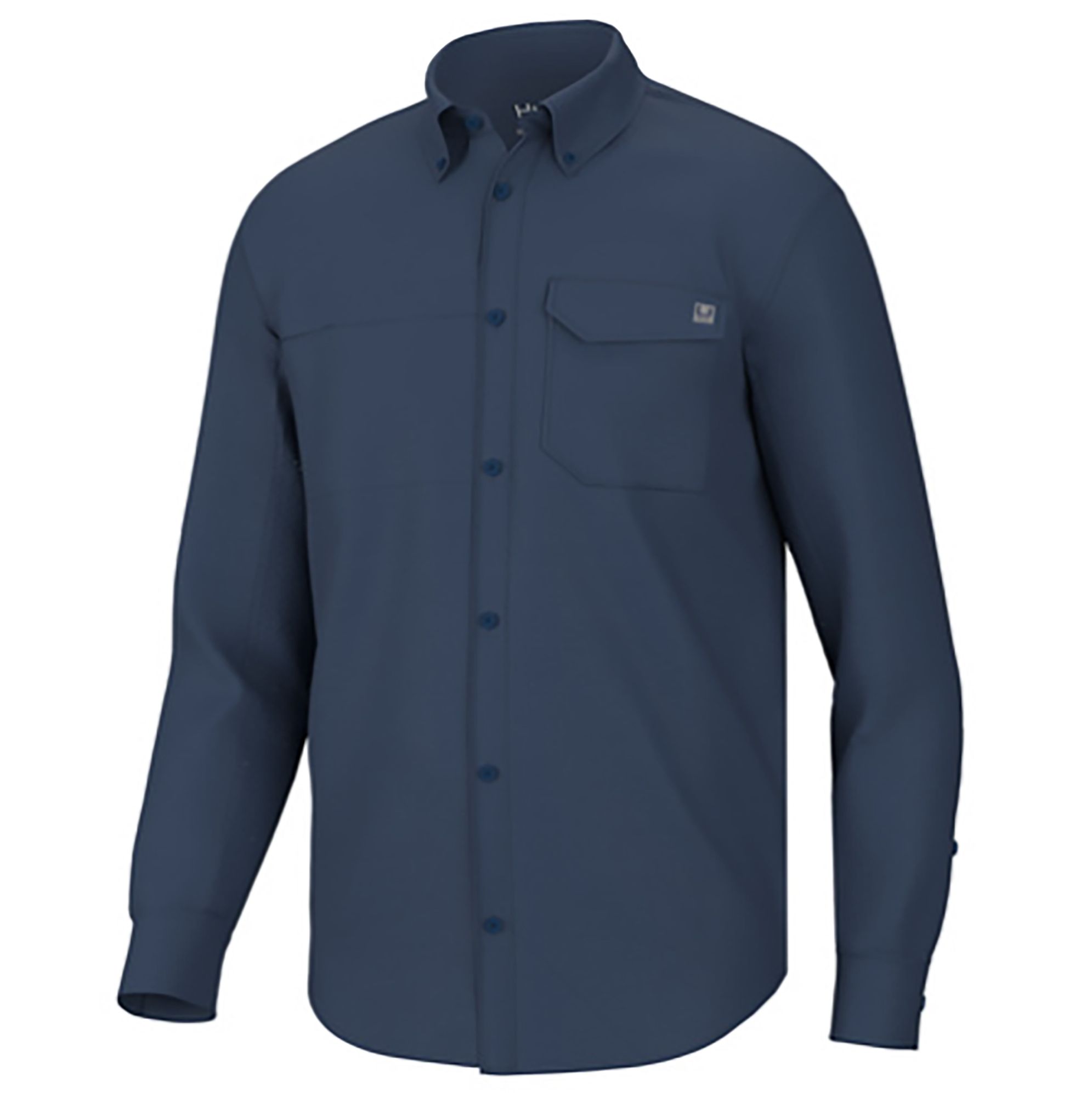 HUK Men's Long Sleeve Tide Point Button-Down Shirt