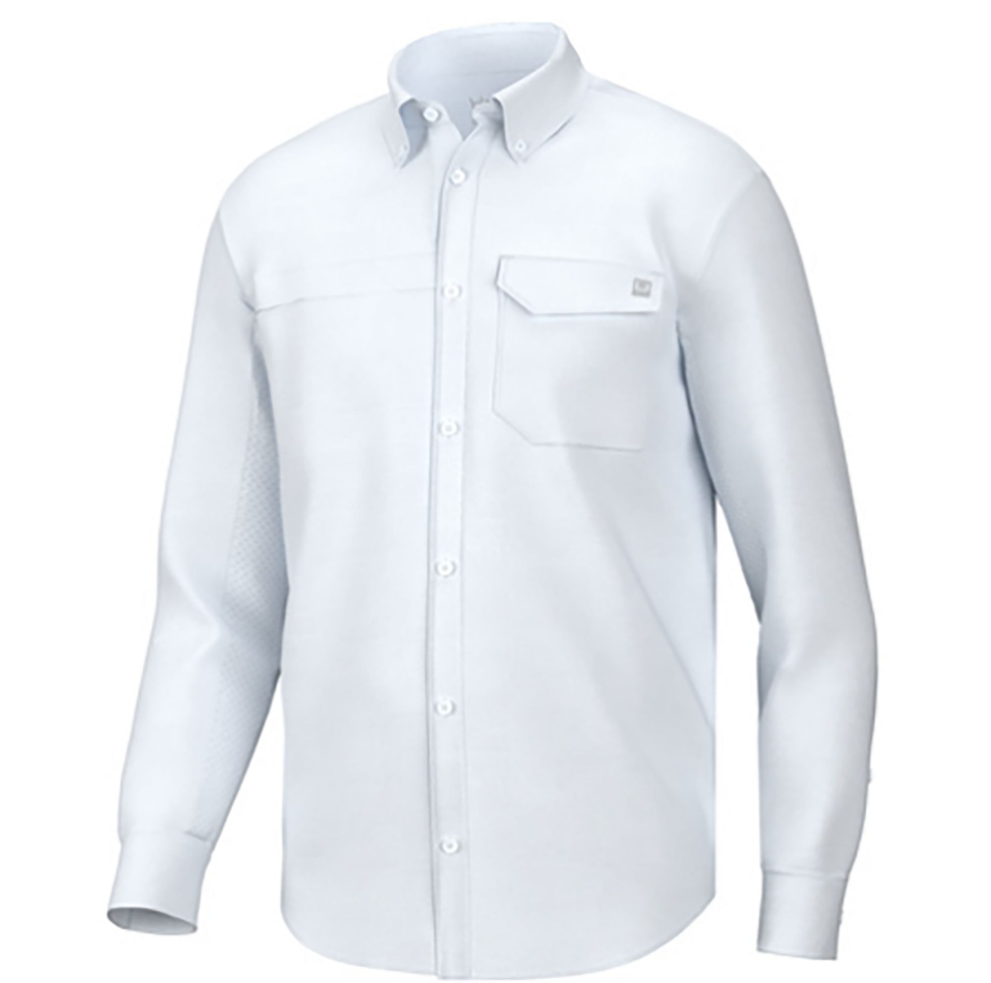 HUK Men's Long Sleeve Tide Point Button-Down Shirt