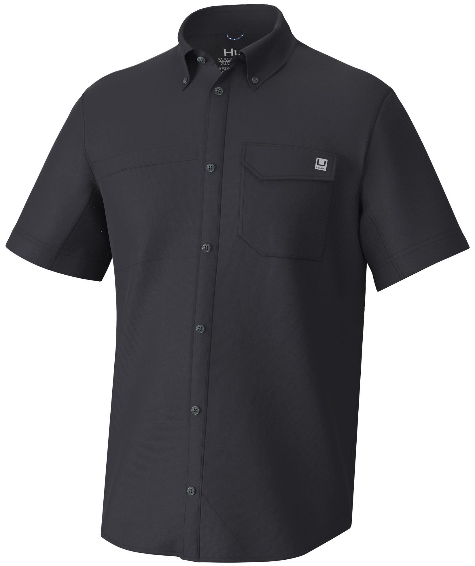 HUK Men's Tide Point Button Down T-Shirt