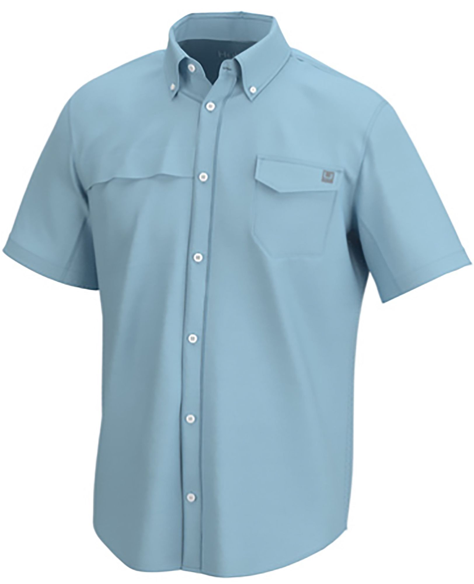 HUK Men's Tide Point Button Down T-Shirt