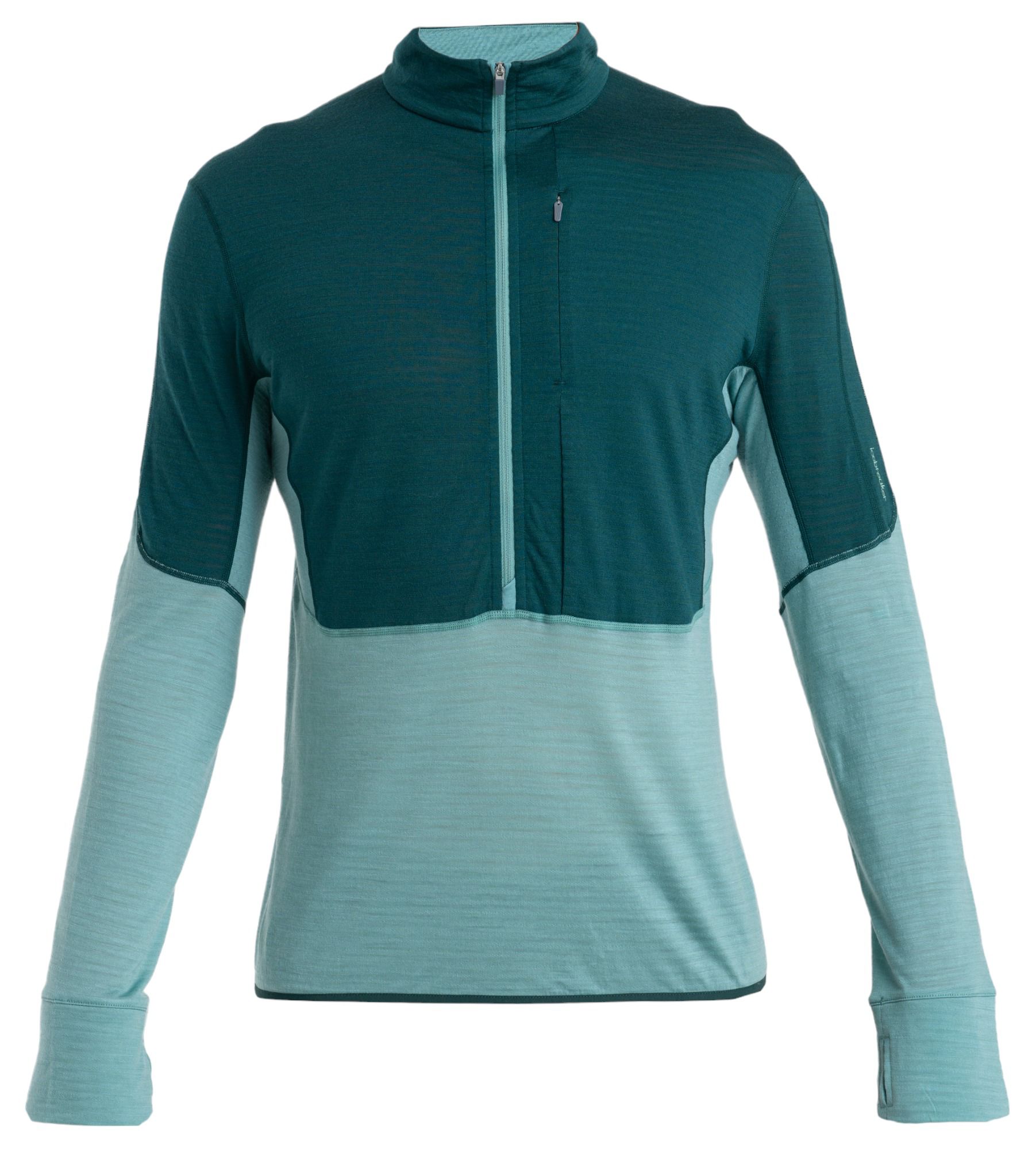 icebreaker Men's Merino Blend 200 Realfleece Descender 1/2 Zip Long Sleeve Top